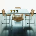 contemporary chairs / stackable / sled base - CHYLIUM 1 by Tito Agnoli