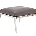 contemporary footstool / leather - WILLIAM by Ikonen & Salovaara