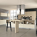 contemporary kitchen / with island / wood / solid - TESI