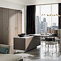 contemporary kitchen / wood / oak / solid - SPATIA : COMPOSITION 3