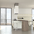 contemporary kitchen / wood / wood veneer / solid - STEP