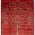 contemporary rug / floral / patterned - KASKULI LANDSCAPE