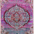 contemporary rug / floral / silk - KUNDAN SILK 0046
