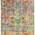 contemporary rug / floral / silk - KUNDANSILK
