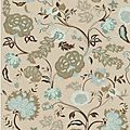 contemporary rug / floral / wool / New Zealand - FLORAL CLASSIC