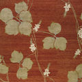 contemporary rug / handmade / floral / silk - ARROWROOT
