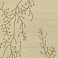 contemporary rug / handmade / floral / wool - BLOSSOM