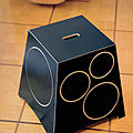 contemporary stool / stackable - KLEINER TROMMLER by Clemens Stübner & Sabine Mrasek