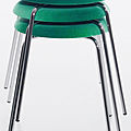contemporary stool / stackable - PASTILLO by Ulla Christiansson