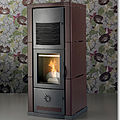 contemporary stove / wood pellet / ceramic - DALI' 120