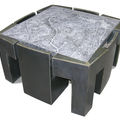 contemporary table and chair set - CONNECT Paisaje