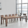 contemporary table / extending / wood / solid - LIVING