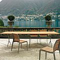 contemporary table / garden / folding / by Alberto Meda - TEAK 200F - 485_O