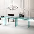 contemporary table / glass - LLT by Dante O. Benini & Luca Gonzo