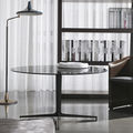 contemporary table / glass / round - CLYFFORD by Rodolfo Dordoni