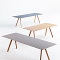 contemporary table / by Ronan & Erwan Bouroullec / wood - COPENHAGUE : CPH30
