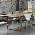contemporary table / Scandinavian design / wood - ESSAY™ by Cecilie Manz