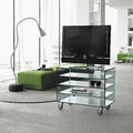 contemporary TV cabinet / Hi-Fi / glass - GRATTACIELO FIX by Marco Gaudenzi