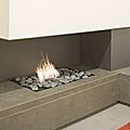 corner fireplace / gas / open hearths / contemporary - L120G