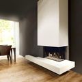 corner fireplace / gas / closed hearths / contemporary - FAIRO ECO-LINE 65