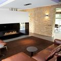 corner fireplace / gas / closed hearths / contemporary - FAIRO ECO-LINE 125