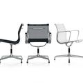 design chairs / classic style chimney / swivel / by Charles & Ray Eames - ALUMINIUM CHAIR : EA 105/108