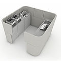 desktop room divider - DOCKLANDS SERVICE DOCK by PearsonLloyd