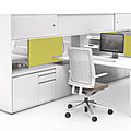 desktop room divider / with storages - CUBE_S by Christian Horner