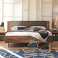 double bed / contemporary / wood - TIME