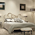 double bed / traditional / forged iron - SANDY