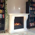 electrical fireplace / open hearths / traditional - CARRARA - EL