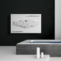 electrical towel radiator / natural stone / contemporary - SCULPTURAL BAIN by Michel Cinier