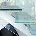 float glass panel / etched / pattern / table - SPECIALITY