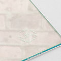 float glass panel / etched / pattern / table - SPECIALITY