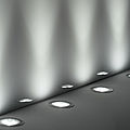 floor standing spotlight / panel-mount / round / LED - GL