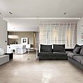 floor tile / porcelain stoneware / stone / European Eco-label - A.I.R : HABITAT