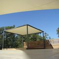 free-standing pergola / Aluminium / PVC farbric sliding cover - ZIGZAG