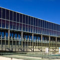 glass curtain wall / aluminum - MENDIZORROTZA SWIMMING POOL