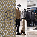 glass panel with textile insert - LAMIMARTEX