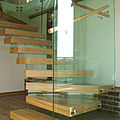 half-turn staircase / hanging / wood - MAGNOLIA BARN RD 02