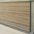 sliding door / glass / translucent / double - NATURA