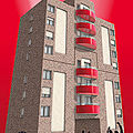 insulation block (with expanded silicate coating, for fire protection) - BISOROCKET®