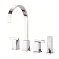 kitchen double-handle mixer tap / with pull out spray / 4-hole - SIRIUS™