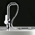 kitchen single-handle mixer tap / with pull-out spray - OVO: 2249400