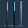 lights bollard / contemporary / for public spaces - SLIM