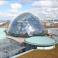 metal structure for glazed curved decking - VICTORIA