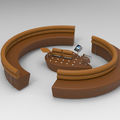 modular upholstered bench / for public buildings - LOOL