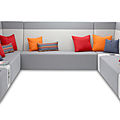 modular upholstered bench / for public buildings - BOULEVARD