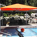 offset patio umbrella / commercial bariatric - PRESTIGE