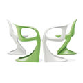 organic design chairs / sled base / for home use - CASALINO 2007 by Alexander Begge